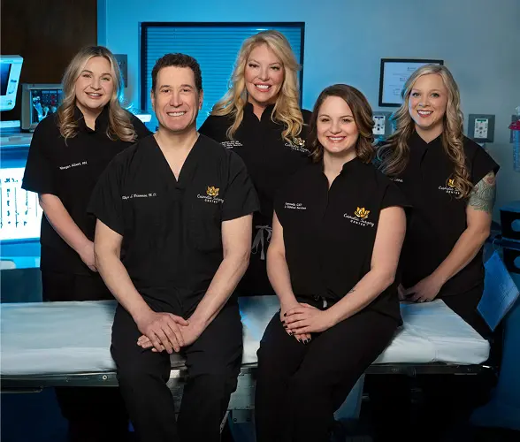 Dr. Branman and the Operating Room Staff