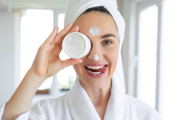 Woman Happy and Excited to Change Up Winter Skincare Routine